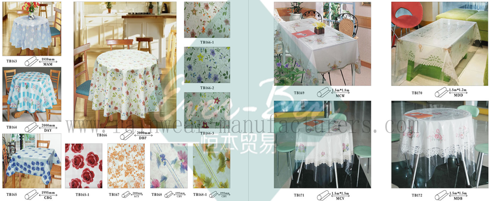 22-23 high quality vinyl tablecloth factory